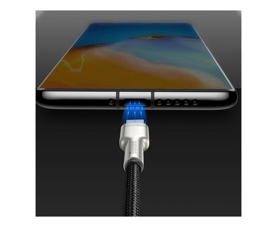 Дата кабель USB 3.1 AM to Type-C 0.25m CAKF 6.0A 66W Cafule Series Metal Data Cable Black Baseus (CAKF000001), зображення 11 Дата кабель USB 3.1 AM to Type-C 0.25m CAKF 6.0A 66W Cafule Series Metal Data Cable Black Baseus (CAKF000001), зображення 11