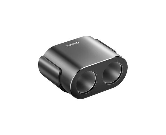 Зарядний пристрій Baseus High Efficiency One to Two Cigarette Lighte Black (CRDYQ-01), зображення 4 Зарядний пристрій Baseus High Efficiency One to Two Cigarette Lighte Black (CRDYQ-01), зображення 4