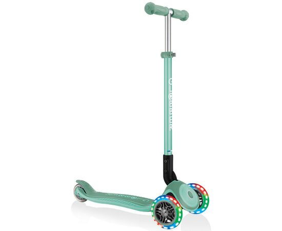 Самокат Globber Primo Foldable Plus Lights м'ятний (439-206), зображення 3 Самокат Globber Primo Foldable Plus Lights м'ятний (439-206), зображення 3