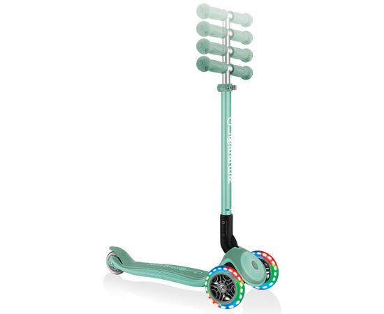 Самокат Globber Primo Foldable Plus Lights м'ятний (439-206), зображення 6 Самокат Globber Primo Foldable Plus Lights м'ятний (439-206), зображення 6