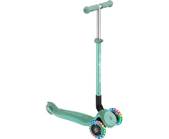 Самокат Globber Primo Foldable Plus Lights мятный (439-206)