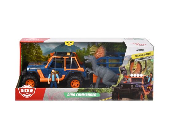 Игровой набор Dickie Toys Надзиратель динозавров с джипом 40 см, 2 динозаврами и фигуркой (3837024), изображение 12