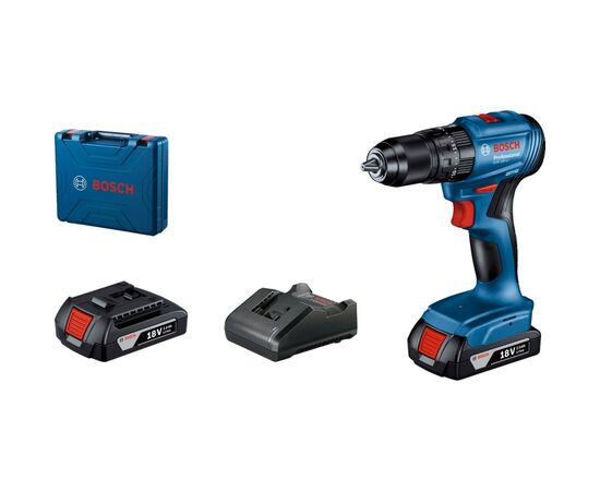 Шуруповерт Bosch GSB 185-LI, 2х2.0 Ah, ЗУ GAL 18V-20, кейс (0.601.9K3.100), изображение 3 Шуруповерт Bosch GSB 185-LI, 2х2.0 Ah, ЗУ GAL 18V-20, кейс (0.601.9K3.100), изображение 3