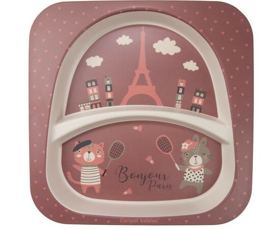 Набор детской посуды Canpol babies BONJOUR PARIS посуды 5 эл. красный (9/227_red), изображение 3 Набор детской посуды Canpol babies BONJOUR PARIS посуды 5 эл. красный (9/227_red), изображение 3
