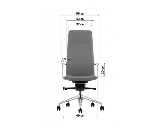 Офисное кресло GT Racer X-004A13 FABRIC Gray, изображение 12 Офисное кресло GT Racer X-004A13 FABRIC Gray, изображение 12