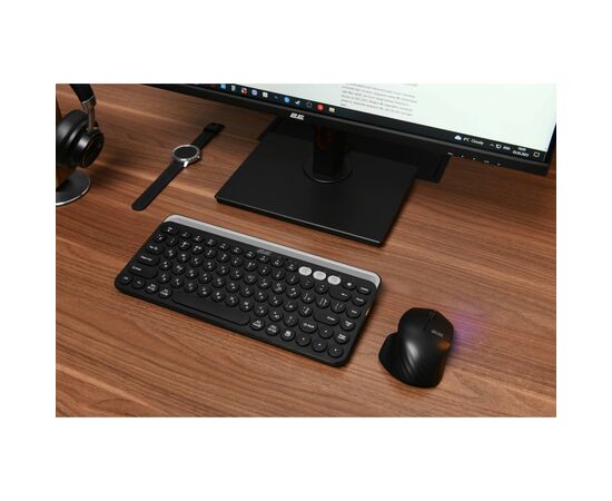 Клавиатура 2E KS250 Wireless/Bluetooth Black (2E-KS250WBK), изображение 3 Клавиатура 2E KS250 Wireless/Bluetooth Black (2E-KS250WBK), изображение 3