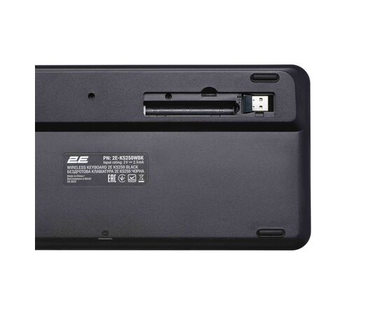 Клавиатура 2E KS250 Wireless/Bluetooth Black (2E-KS250WBK), изображение 8 Клавиатура 2E KS250 Wireless/Bluetooth Black (2E-KS250WBK), изображение 8