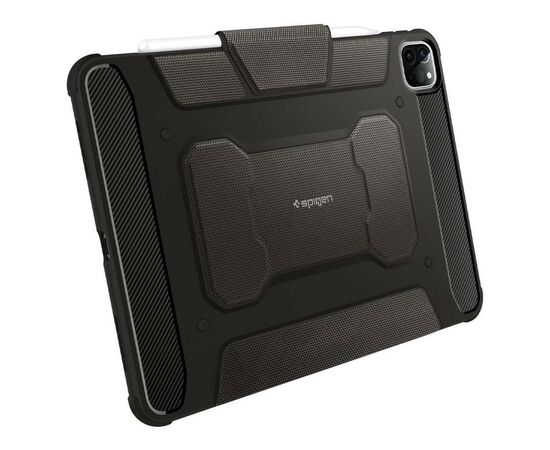Чохол до планшета Spigen Apple iPad Pro 11"(2022/2021/2020/2018) Rugged Armor Pro, Gunmetal (ACS01025), зображення 5 Чохол до планшета Spigen Apple iPad Pro 11"(2022/2021/2020/2018) Rugged Armor Pro, Gunmetal (ACS01025), зображення 5