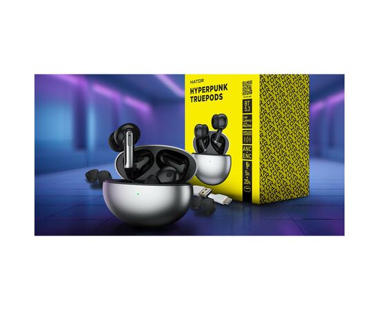 Наушники Hator Hyреrpunk Truepods Black (HTA-430), изображение 12 Наушники Hator Hyреrpunk Truepods Black (HTA-430), изображение 12