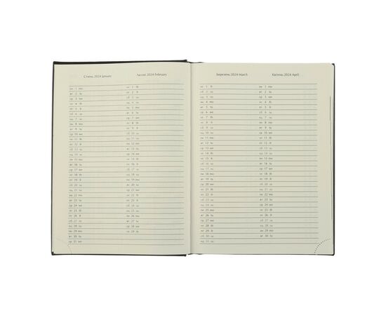 Еженедельник Buromax датированный 2024 CHESTER, А5 серый (BM.2122-09), изображение 8 Еженедельник Buromax датированный 2024 CHESTER, А5 серый (BM.2122-09), изображение 8