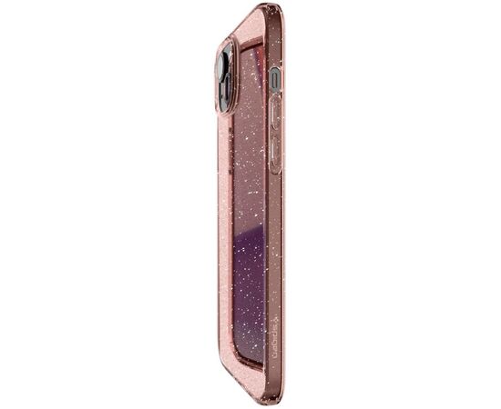 Чехол для мобильного телефона Spigen Apple iPhone 15 Plus Liquid Crystal Glitter Rose Quartz (ACS06649), изображение 9 Чехол для мобильного телефона Spigen Apple iPhone 15 Plus Liquid Crystal Glitter Rose Quartz (ACS06649), изображение 9
