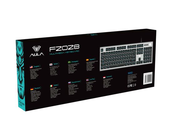 Клавиатура Aula F2028 RGB USB UA (6948391240015), изображение 11 Клавиатура Aula F2028 RGB USB UA (6948391240015), изображение 11