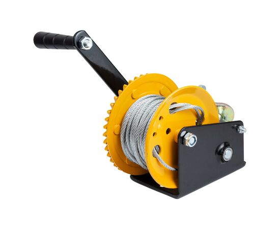 Лебідка Sigma ручна барабанна, сталевий трос 10мx5мм, 550кг (6134011), зображення 7 Лебідка Sigma ручна барабанна, сталевий трос 10мx5мм, 550кг (6134011), зображення 7