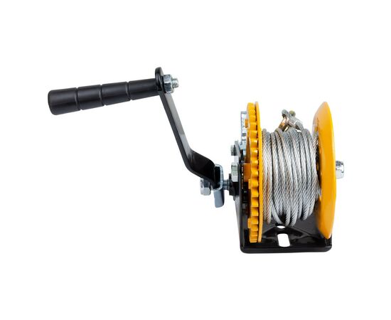 Лебідка Sigma ручна барабанна, сталевий трос 10мx5мм, 550кг (6134011), зображення 9 Лебідка Sigma ручна барабанна, сталевий трос 10мx5мм, 550кг (6134011), зображення 9