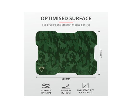 Мишка Trust GXT 781 Rixa Camo Mouse & Pad USB Camouflage (23611), зображення 8 Мишка Trust GXT 781 Rixa Camo Mouse & Pad USB Camouflage (23611), зображення 8