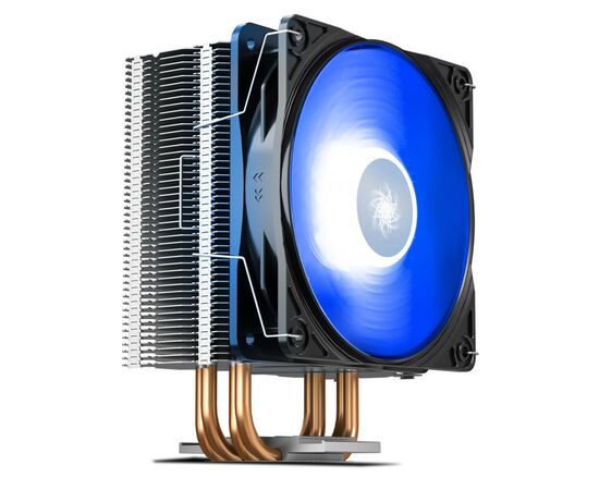 Кулер для процессора Deepcool GAMMAXX 400 V2 BLUE, изображение 7 Кулер для процессора Deepcool GAMMAXX 400 V2 BLUE, изображение 7