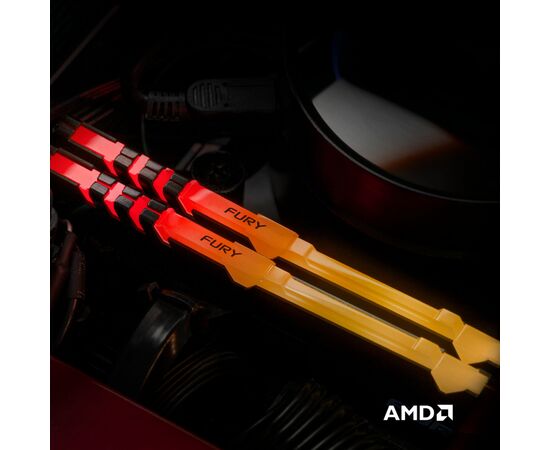 Модуль памяти для компьютера DDR4 8GB 3200 MHz Fury Beast RGB Kingston Fury (ex.HyperX) (KF432C16BBA/8), изображение 10 Модуль памяти для компьютера DDR4 8GB 3200 MHz Fury Beast RGB Kingston Fury (ex.HyperX) (KF432C16BBA/8), изображение 10