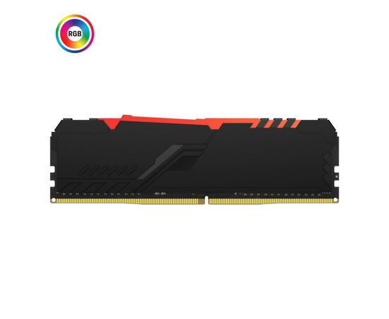 Модуль памяти для компьютера DDR4 8GB 3200 MHz Fury Beast RGB Kingston Fury (ex.HyperX) (KF432C16BBA/8), изображение 2 Модуль памяти для компьютера DDR4 8GB 3200 MHz Fury Beast RGB Kingston Fury (ex.HyperX) (KF432C16BBA/8), изображение 2