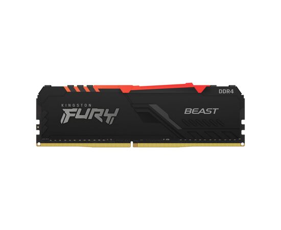Модуль памяти для компьютера DDR4 8GB 3200 MHz Fury Beast RGB Kingston Fury (ex.HyperX) (KF432C16BBA/8), изображение 3 Модуль памяти для компьютера DDR4 8GB 3200 MHz Fury Beast RGB Kingston Fury (ex.HyperX) (KF432C16BBA/8), изображение 3