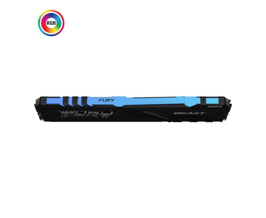 Модуль памяти для компьютера DDR4 8GB 3200 MHz Fury Beast RGB Kingston Fury (ex.HyperX) (KF432C16BBA/8), изображение 4 Модуль памяти для компьютера DDR4 8GB 3200 MHz Fury Beast RGB Kingston Fury (ex.HyperX) (KF432C16BBA/8), изображение 4