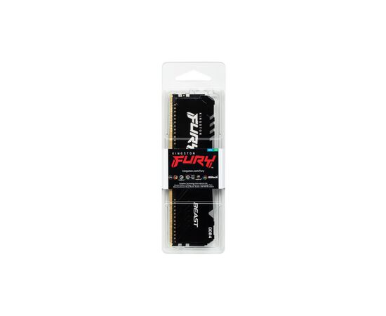 Модуль памяти для компьютера DDR4 8GB 3200 MHz Fury Beast RGB Kingston Fury (ex.HyperX) (KF432C16BBA/8), изображение 5 Модуль памяти для компьютера DDR4 8GB 3200 MHz Fury Beast RGB Kingston Fury (ex.HyperX) (KF432C16BBA/8), изображение 5