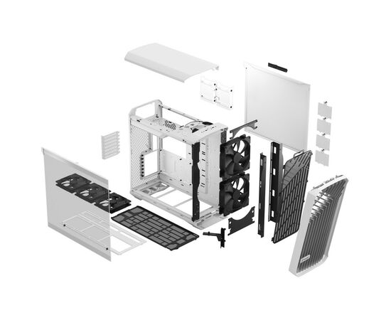 Корпус Fractal Design Torrent White TG Clear Tint (FD-C-TOR1A-03), изображение 11 Корпус Fractal Design Torrent White TG Clear Tint (FD-C-TOR1A-03), изображение 11