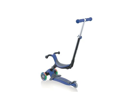 Самокат Globber Go up foldable plus синий с подсветкой (643-100), изображение 2 Самокат Globber Go up foldable plus синий с подсветкой (643-100), изображение 2