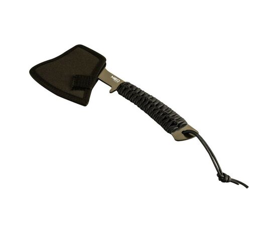 Топор Neo Tools 26см, лезвие 8см, 3Cr13, ручка из парокорда (63-118), изображение 2 Топор Neo Tools 26см, лезвие 8см, 3Cr13, ручка из парокорда (63-118), изображение 2