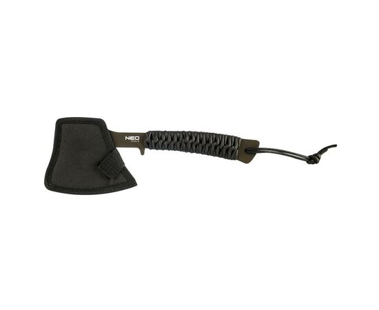 Топор Neo Tools 26см, лезвие 8см, 3Cr13, ручка из парокорда (63-118), изображение 4 Топор Neo Tools 26см, лезвие 8см, 3Cr13, ручка из парокорда (63-118), изображение 4