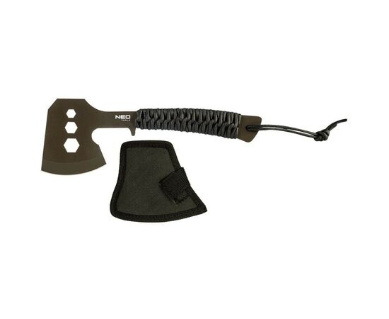 Сокира Neo Tools 26см, лезо 8см, 3Cr13, ручка з паракорду (63-118)