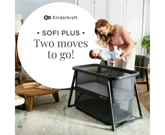 Кроватка Kinderkraft манеж 4 в 1 Sofi Plus Grey (5902533920051), изображение 12 Кроватка Kinderkraft манеж 4 в 1 Sofi Plus Grey (5902533920051), изображение 12