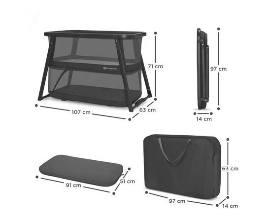 Кроватка Kinderkraft манеж 4 в 1 Sofi Plus Grey (5902533920051), изображение 5 Кроватка Kinderkraft манеж 4 в 1 Sofi Plus Grey (5902533920051), изображение 5