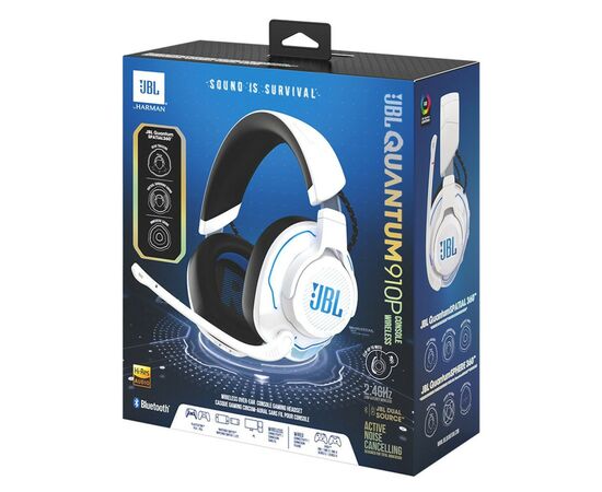 Наушники JBL Quantum 910P Wireless for PS White (JBLQ910PWLWHTBLU), изображение 12 Наушники JBL Quantum 910P Wireless for PS White (JBLQ910PWLWHTBLU), изображение 12