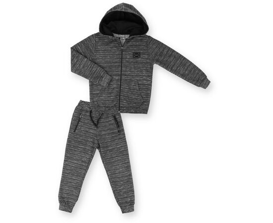 Спортивний костюм Breeze на блискавці меланжевий (9482-134B-black)