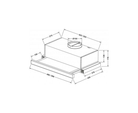 Вытяжка кухонная Eleyus Cyclon 700 60 BG, изображение 12 Вытяжка кухонная Eleyus Cyclon 700 60 BG, изображение 12