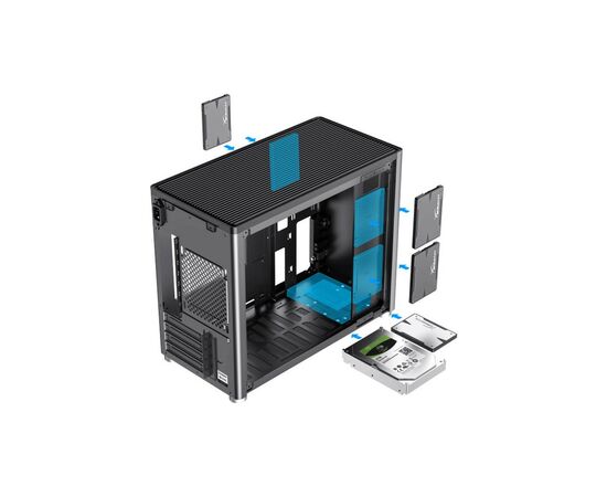 Корпус Gamemax Spark Grey, изображение 10 Корпус Gamemax Spark Grey, изображение 10