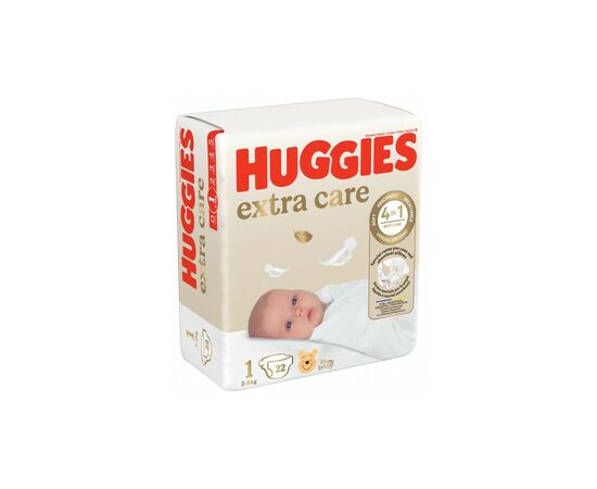 Подгузники Huggies Extra Care Размер 1 (2-5 кг) 22 шт (5029053583235)