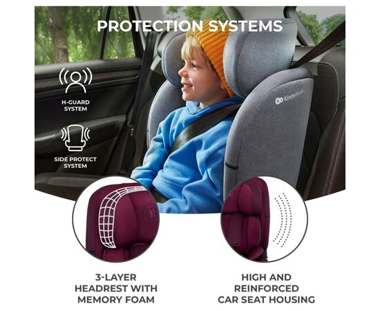 Автокресло Kinderkraft Oneto3 i-Size Cherry Pearl (KCONE300RED0000) (5902533922185), изображение 8 Автокресло Kinderkraft Oneto3 i-Size Cherry Pearl (KCONE300RED0000) (5902533922185), изображение 8