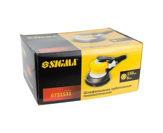 Шлифовальная машина Sigma пневматическая орбитальная с пылесборником 150мм (6731531), изображение 12 Шлифовальная машина Sigma пневматическая орбитальная с пылесборником 150мм (6731531), изображение 12