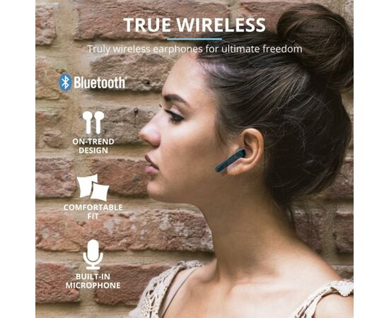 Наушники Trust Primo Touch True Wireless Mic Blue (23780), изображение 12 Наушники Trust Primo Touch True Wireless Mic Blue (23780), изображение 12