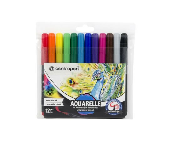 Фломастеры Centropen акварельные 12 шт Ассорти (8683/12)