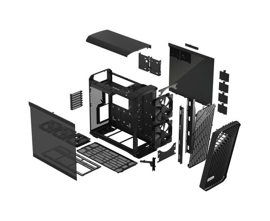 Корпус Fractal Design Torrent Black TG Dark Tint (FD-C-TOR1A-06), изображение 11 Корпус Fractal Design Torrent Black TG Dark Tint (FD-C-TOR1A-06), изображение 11