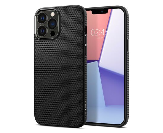Чехол для моб. телефона Spigen Spigen Apple iPhone 13 Pro Max Liquid Air, Matte Black (ACS03201), изображение 2 Чехол для моб. телефона Spigen Spigen Apple iPhone 13 Pro Max Liquid Air, Matte Black (ACS03201), изображение 2