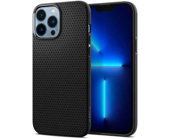 Чехол для моб. телефона Spigen Spigen Apple iPhone 13 Pro Max Liquid Air, Matte Black (ACS03201), изображение 3 Чехол для моб. телефона Spigen Spigen Apple iPhone 13 Pro Max Liquid Air, Matte Black (ACS03201), изображение 3