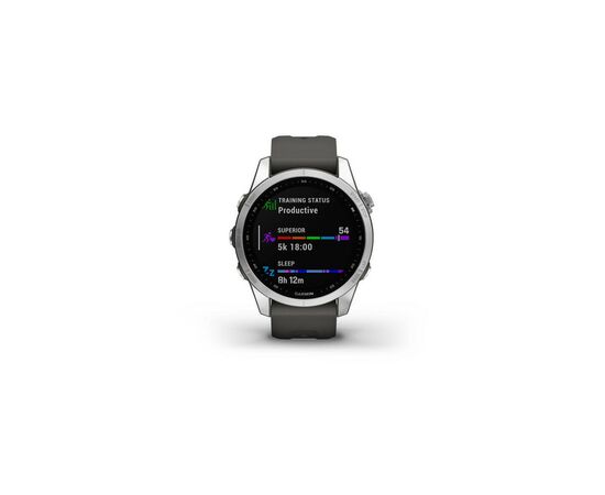 Смарт-часы Garmin fenix 7S Stainless Steel w/Graphite Band, GPS (010-02539-01), изображение 2 Смарт-часы Garmin fenix 7S Stainless Steel w/Graphite Band, GPS (010-02539-01), изображение 2