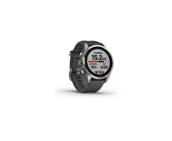 Смарт-часы Garmin fenix 7S Stainless Steel w/Graphite Band, GPS (010-02539-01), изображение 3 Смарт-часы Garmin fenix 7S Stainless Steel w/Graphite Band, GPS (010-02539-01), изображение 3