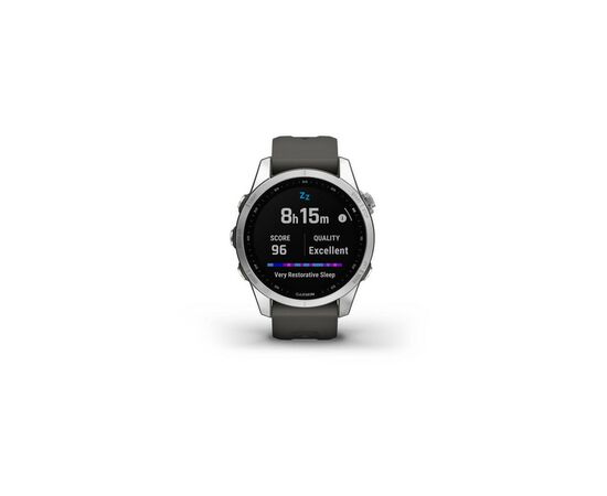 Смарт-часы Garmin fenix 7S Stainless Steel w/Graphite Band, GPS (010-02539-01), изображение 9 Смарт-часы Garmin fenix 7S Stainless Steel w/Graphite Band, GPS (010-02539-01), изображение 9