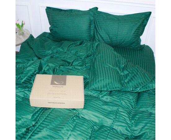 Постільна білизна MirSon Satin 30-0017Green 160х220 Сімейний (2200005254127), зображення 4