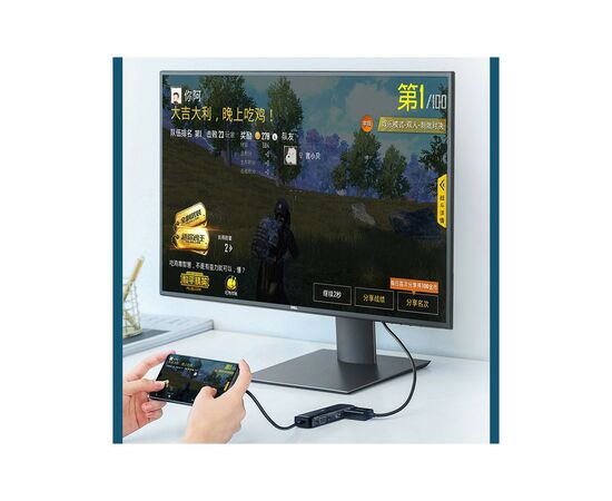 Переходник USB2.0 Type-C to VGA V1.2/HDMI V2.0b/DP V1.2a CM260 black Ugreen (60568), изображение 6 Переходник USB2.0 Type-C to VGA V1.2/HDMI V2.0b/DP V1.2a CM260 black Ugreen (60568), изображение 6
