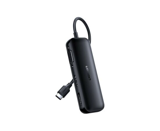 Переходник USB2.0 Type-C to VGA V1.2/HDMI V2.0b/DP V1.2a CM260 black Ugreen (60568)